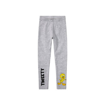 Disney Girls Printed Cotton Leggings 122-128 Cm Gray