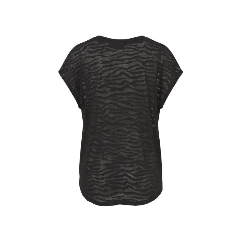 Crivit Women's Sports T-Shirt L Extended Back Black