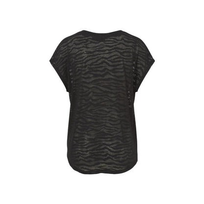 Crivit Women's Sports T-Shirt L Extended Back Black