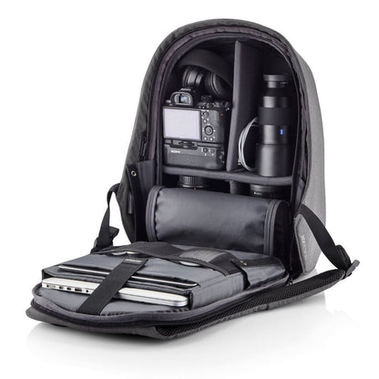 Ultimate Anti-Theft Cut-Resistant Grey Bobby Hero XL Backpack with USB Charging