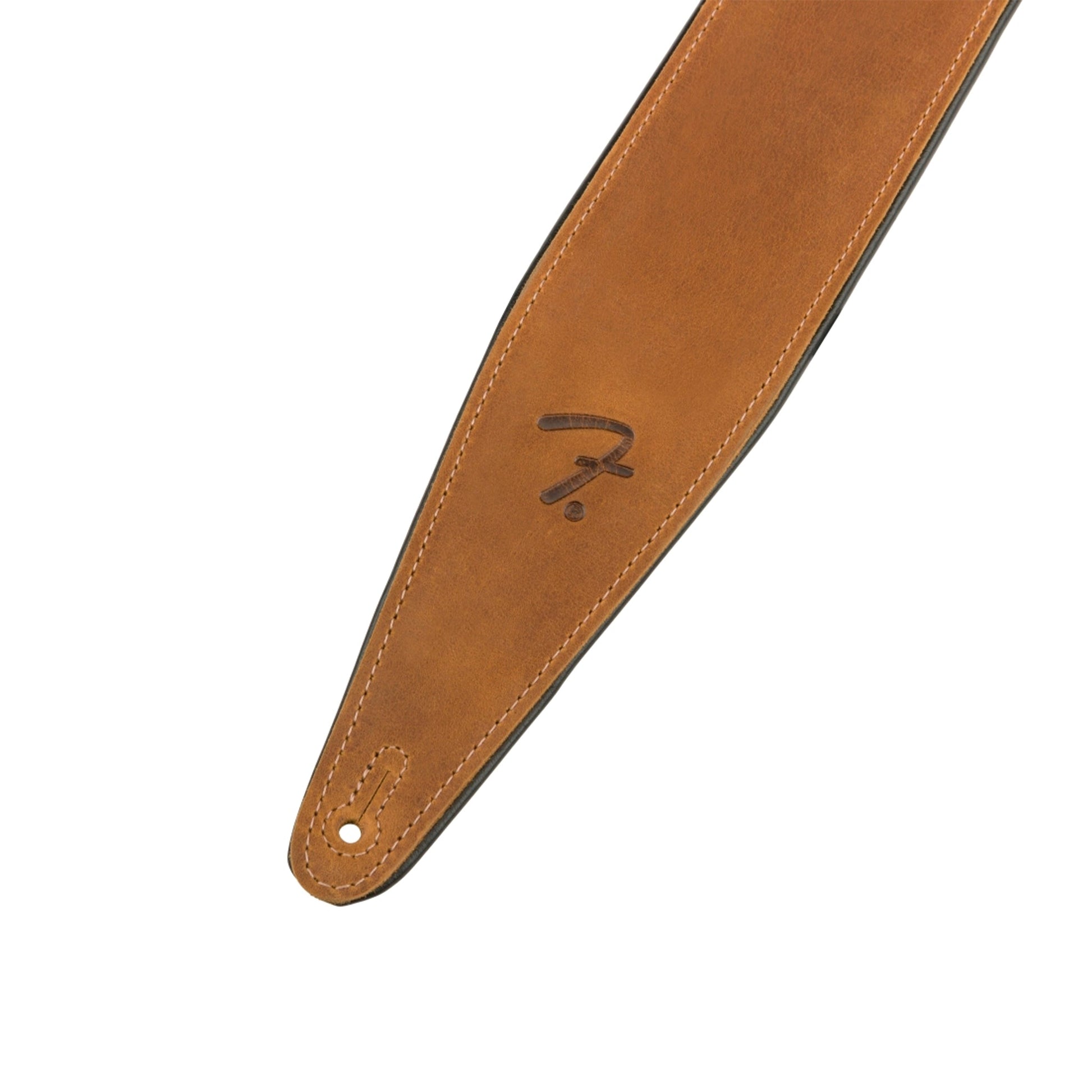 Fender Right Height Adjustable Cognac Guitar Strap – Crazy Horse Leather
