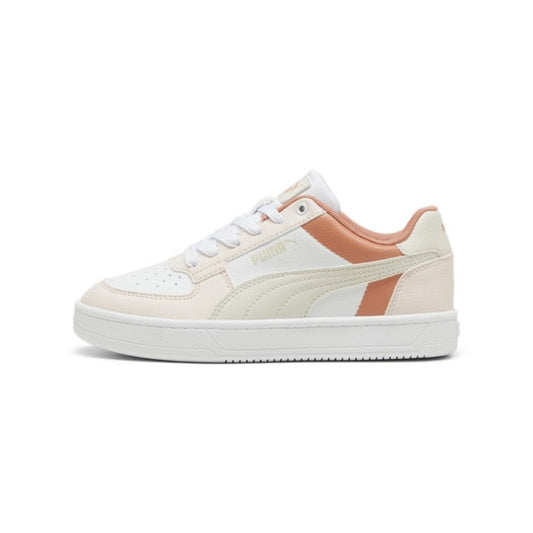 Puma Caven 2.0 Block Classic Trainers - White Beige Nostalgic College Style