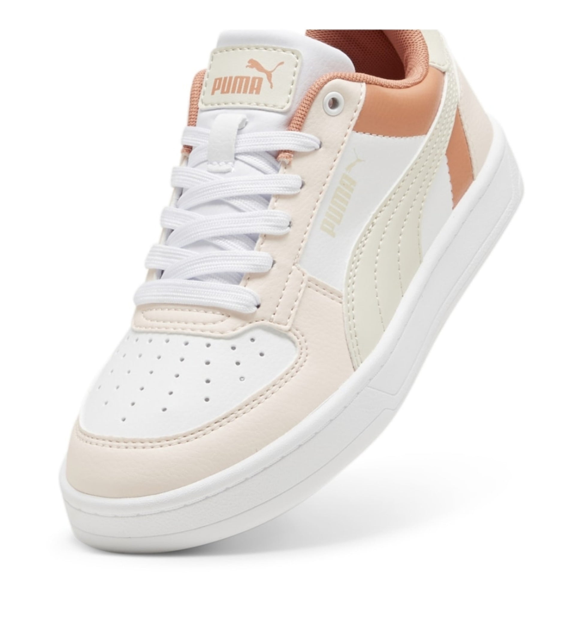 Puma Caven 2.0 Block Classic Trainers - White Beige Nostalgic College Style