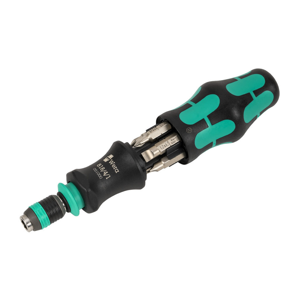 Wera Kraftform Handle and Bit Set 7-Pc with Pouch - Compact, Ergonomic Screwdriver Kit