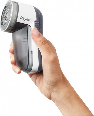Rayen Portable Fabric Lint Remover: Effortlessly Restore Clothes, Battery-Powered, Includes Brush