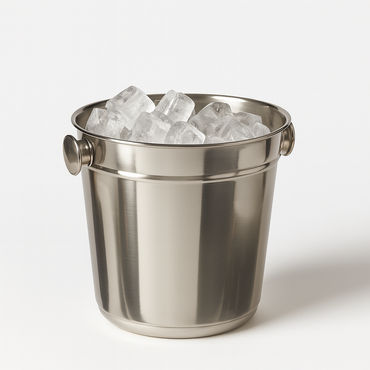 Ibili Stainless Steel Bottle Cooler - Elegant Tabletop Drink Chiller, 14cm