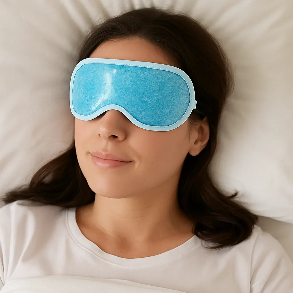 Yoyoso Blue Beaded Gel Eye Mask for Ultimate Sleep and Relaxation - Gomix Brands Outlet