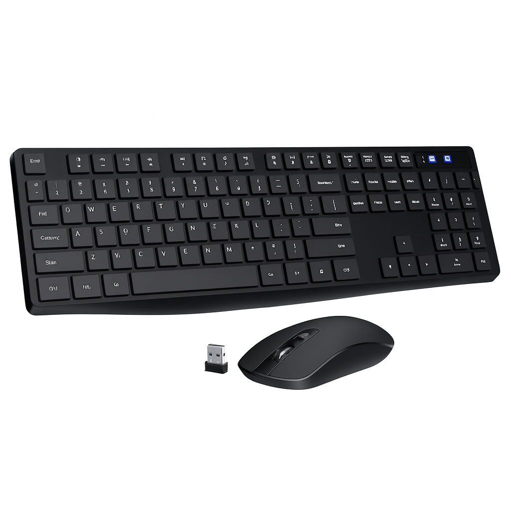 PONVIT PC230 Wireless Keyboard and Mouse Combo with Silent Click