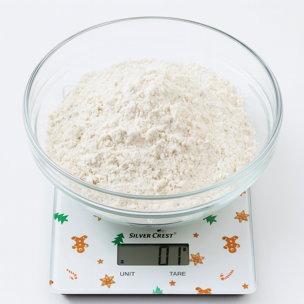 Silver Crest Digital Kitchen Scale with Gingerbread Design 5kg Capacity