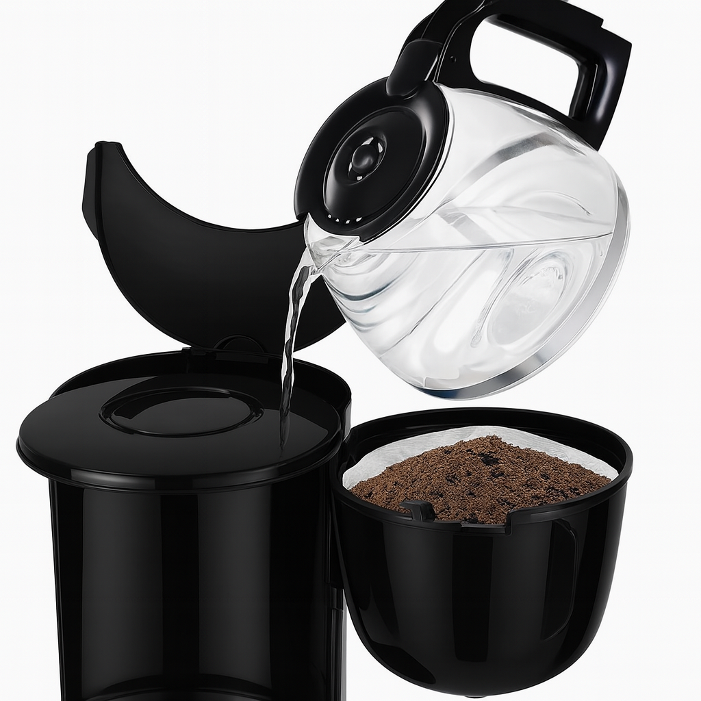 Tefal Compact 0.6L 6‑Cup Filter Coffee Maker with Auto Shut‑Off