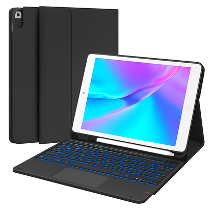 Premium Wireless Keyboard Case with Trackpad for iPad 9th Gen