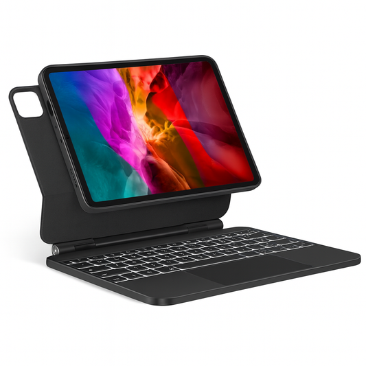 TECURS Magnetic iPad Air 11" Keyboard Case with Backlit Trackpad