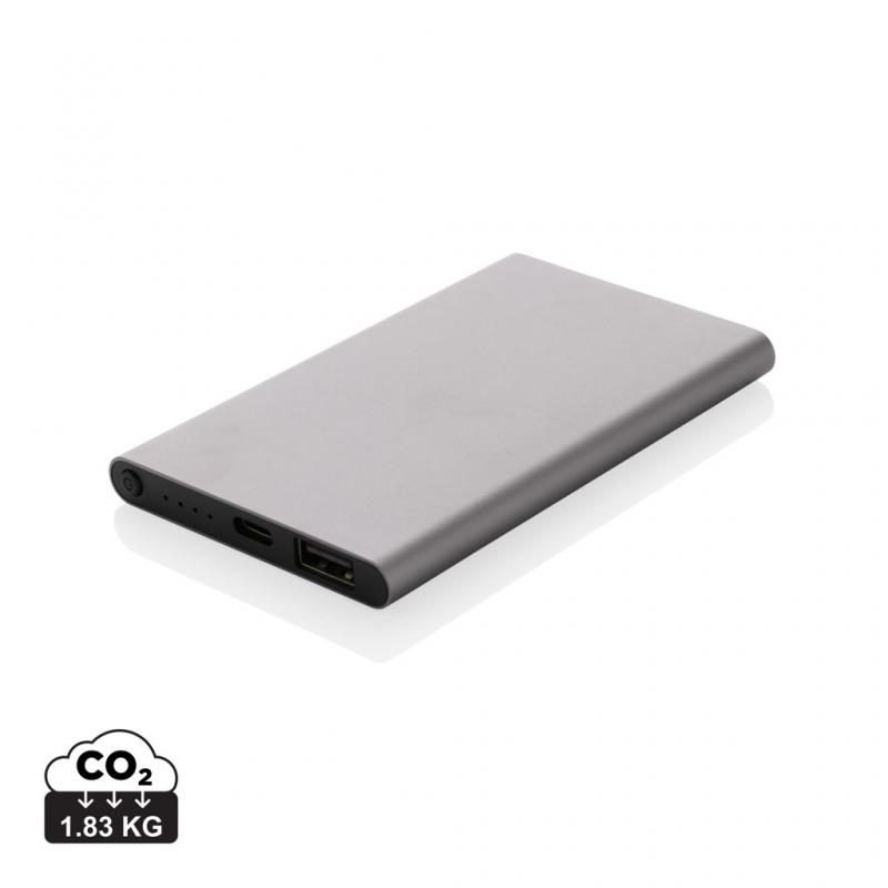 RCS Recycled Plastic Aluminum 4000mAh Power Bank Type-C Eco-Friendly Charger