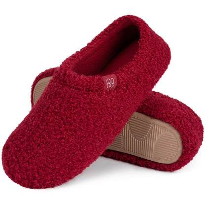 VeraCosy Women's Fuzzy Memory Foam Non‑Slip Slippers