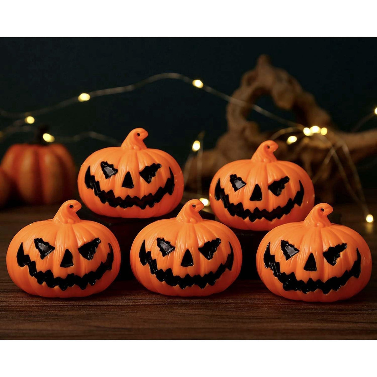 Sunshine Smile Halloween Pumpkin Lanterns 12 Pack
