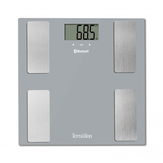 Terraillon Smart Connect Bluetooth Body Fat Bathroom Scale 160kg Capacity