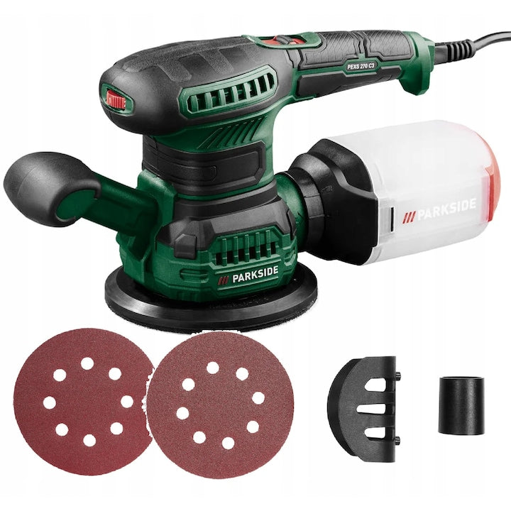 ParkSide 300W 24000 RPM 125mm Sander With Accessories