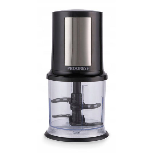 Progress Vegetable Chopper 400W 500ml Stainless Steel Blade Black
