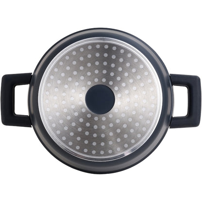 Masterpro Indigo Aluminum Pot with Lid 20cm 2L