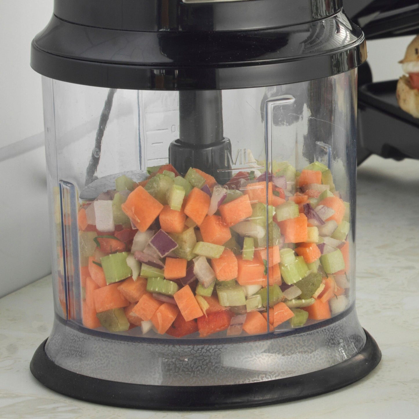 Progress Vegetable Chopper 400W 500ml Stainless Steel Blade Black