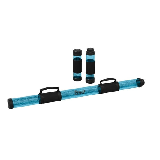 Crivit Detachable Extension Fitness Balance Bar – Transparent Blue Black