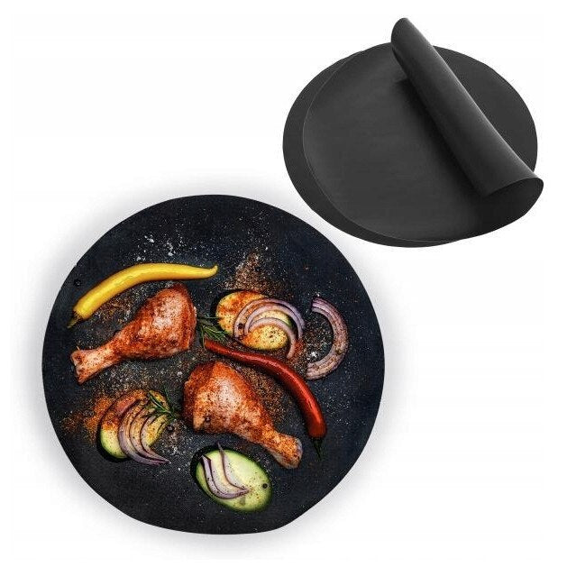 Non-Stick Reusable BBQ Grill Mats 50 cm 3 Pcs