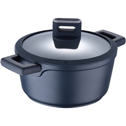Masterpro Indigo Aluminum Pot with Lid 20cm 2L