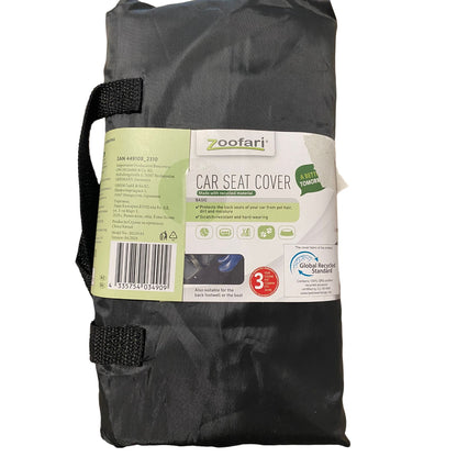 Zoofari Car Seat Cover for Dogs Black 156x132cm