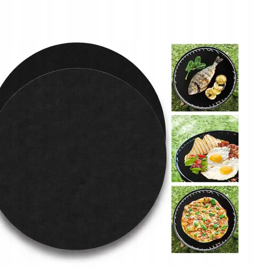 Non-Stick Reusable BBQ Grill Mats 50 cm 3 Pcs