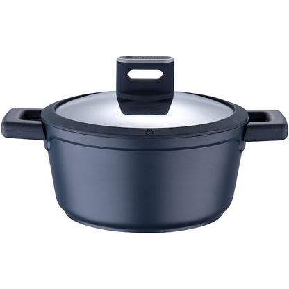 Masterpro Indigo Aluminum Pot with Lid 20cm 2L