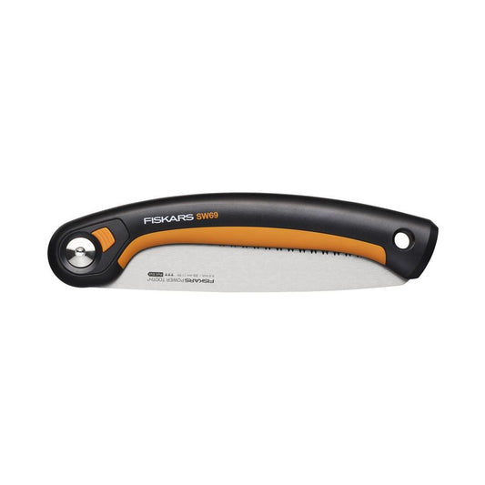 Fiskars Plus SW69 Folding Saw: Durable 8-Inch Power-Tooth Blade for Garden Pruning