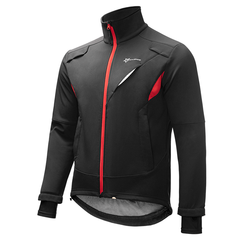 Men's ROCKBROS Winter Waterproof Windproof Cycling Jacket with Ventilation