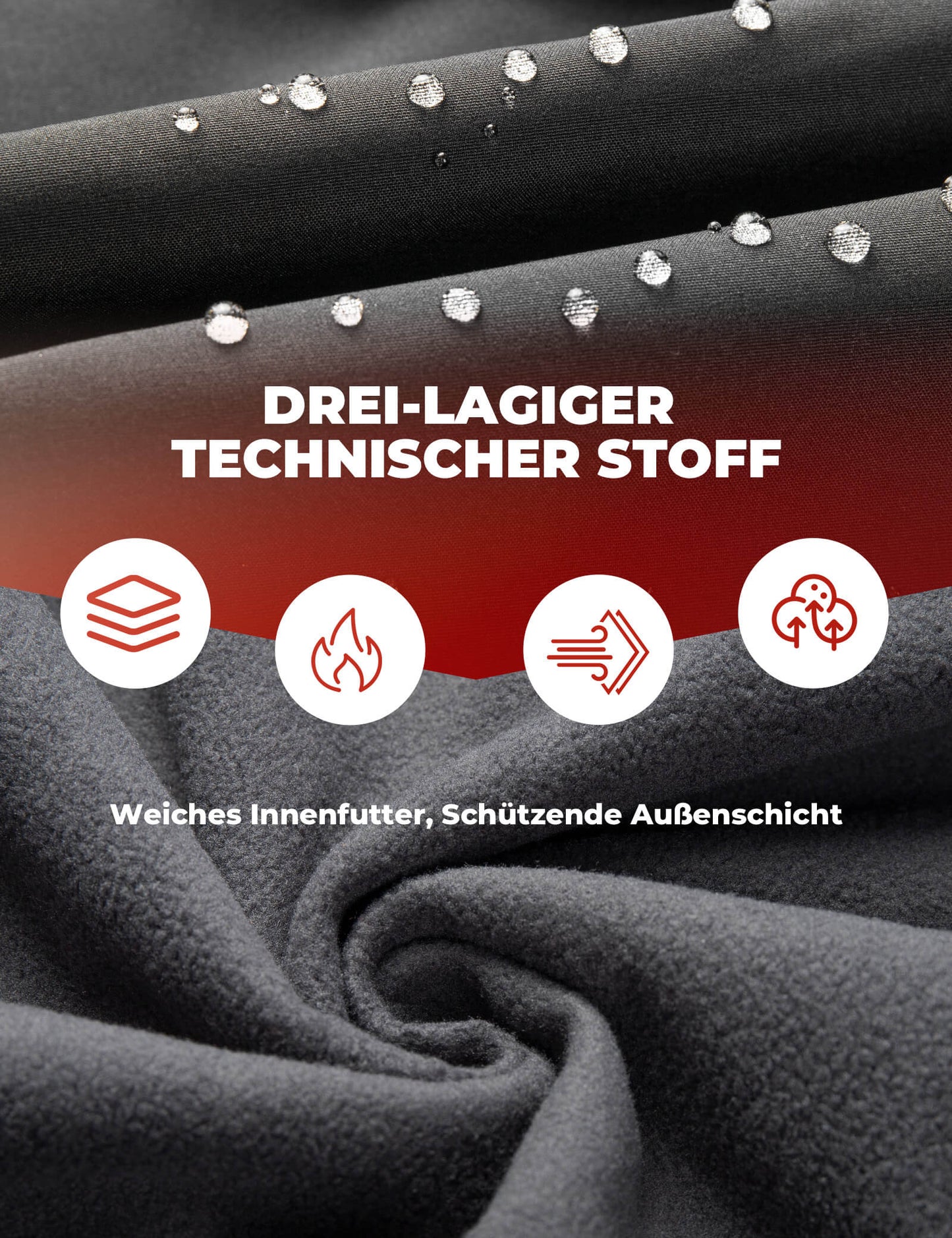 Men's ROCKBROS Winter Waterproof Windproof Cycling Jacket with Ventilation