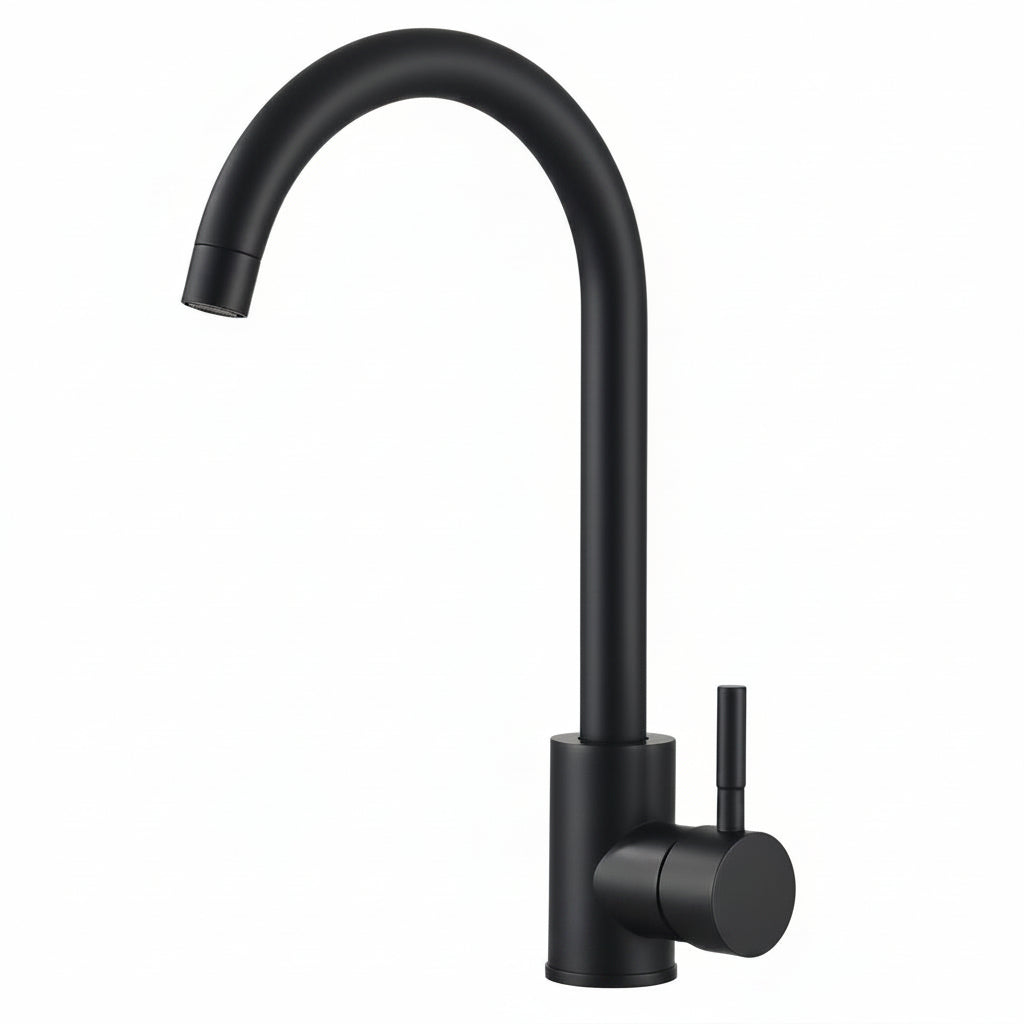 Royal Sanitary Round Kitchen Sink Faucet Single-Handle 360° Swivel