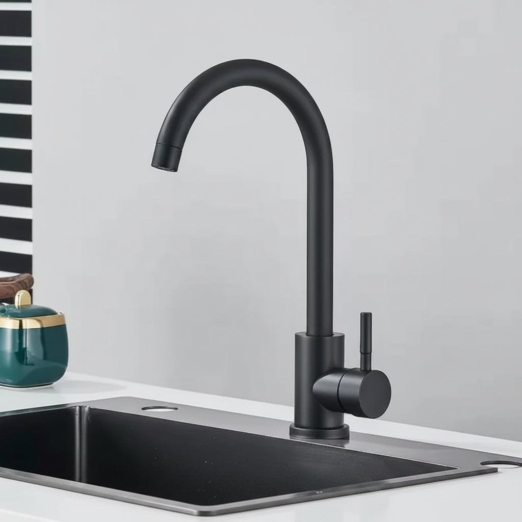 Royal Sanitary Round Kitchen Sink Faucet Single-Handle