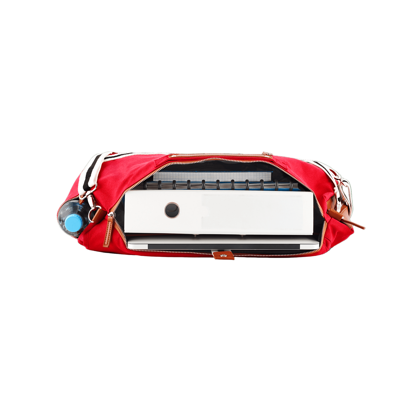 Sempre Red Eco-Friendly 27L Travel Backpack with Water-Resistant University Style