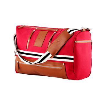 Sempre Red Eco-Friendly 27L Travel Backpack with Water-Resistant University Style