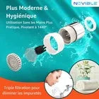 Novible Chrome Brass Faucet Sprayer Extension 1440° Pivoting - Gomix Brands Outlet