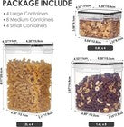 16 Airtight Food Storage Containers for Kitchen, BPA-Free Plastic