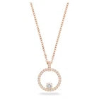 Swarovski Women's Necklace Rose Gold with Circular Pendant