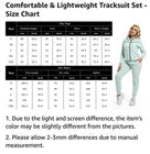 Anotwener Women’s Turquoise Hooded Sweat Suit Set with Black Accents