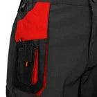 Red Grey Classic Heavy‑Duty Cargo Work Trousers with Knee Pads