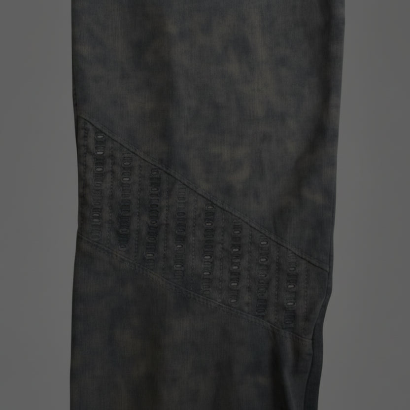 Xersion Lounge Capri Leggings Small Indigo Stonewash Fitted