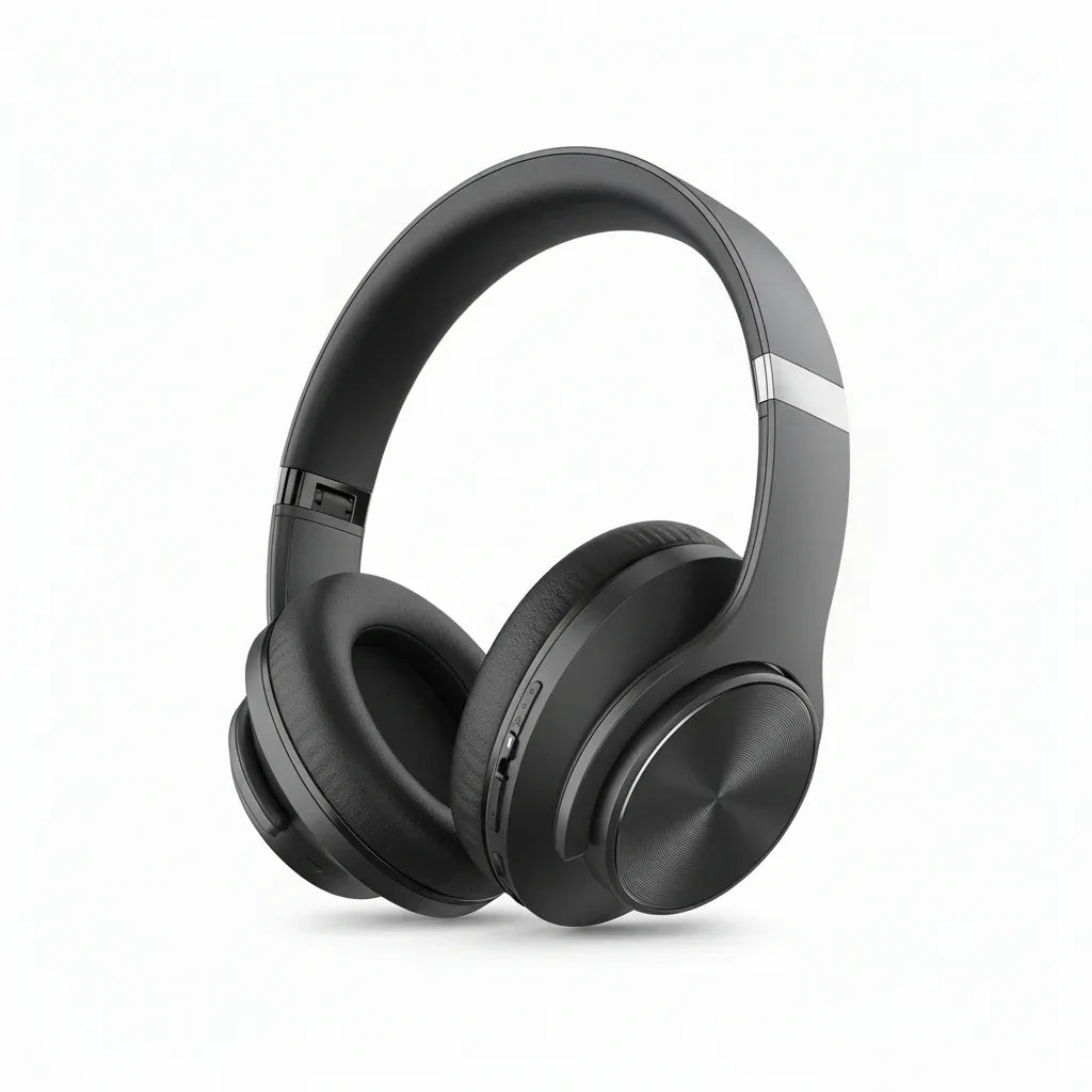 DOQAUS Black Over-Ear Wireless Bluetooth Headphones with 90‑Hour Playtime - Gomix Brands Outlet