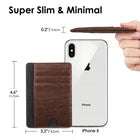 Slim Minimalist RFID Blocking Leather Card Wallet Multiple Color Options