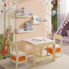 Woltu White Wall-Mounted Floating Shelf 40x10 cm 3-Board