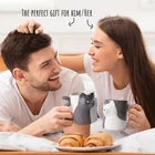Kissing Cat Couple Coffee Mug Set – Cute Cat Lover Gift