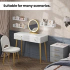 Woltu White Wall-Mounted Floating Shelf 40x10 cm 3-Board