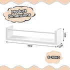 Woltu White Wall-Mounted Floating Shelf 40x10 cm 3-Board