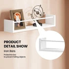 Woltu White Wall-Mounted Floating Shelf 40x10 cm 3-Board